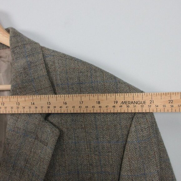 Lauren Ralph Lauren Wool Blazer 50 R Men Brown Herringbone Sport Coat 876 - Picture 7 of 11